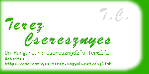 terez cseresznyes business card